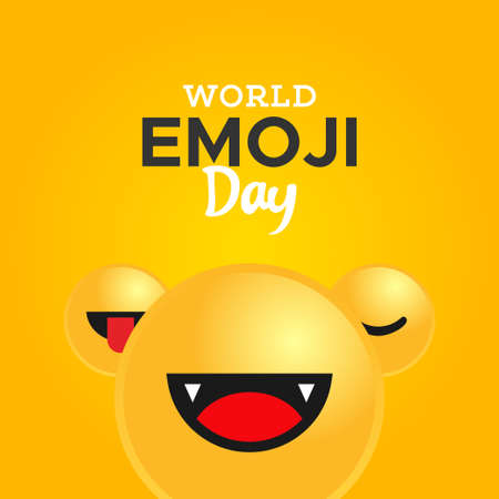 World Emoji Day Vector Designのイラスト素材