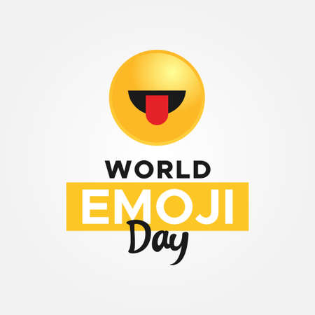 World Emoji Day Vector Designのイラスト素材