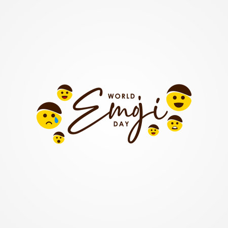 World Emoji Day Vector Designのイラスト素材