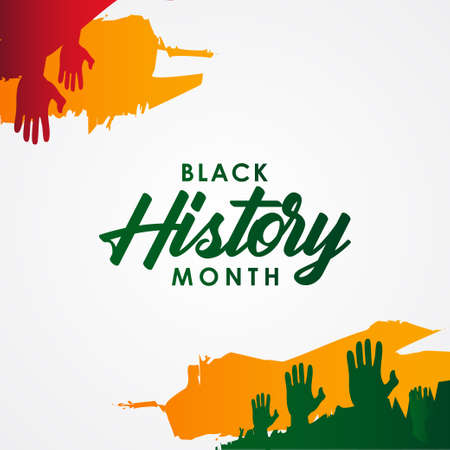 Black History Month Vector Design Illustrationのイラスト素材