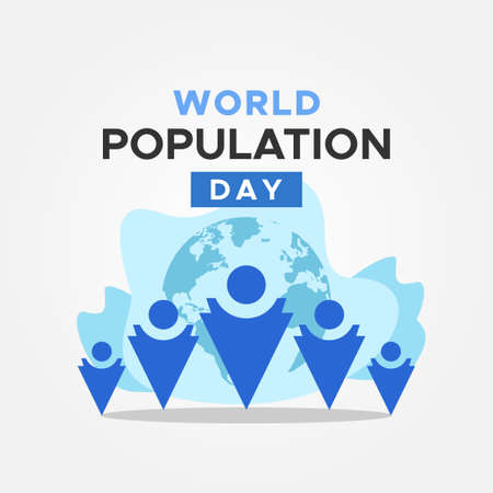 World Population Day Vector Design Illustrationのイラスト素材