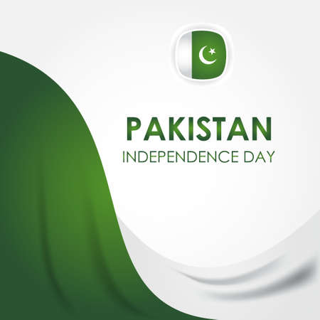 Pakistan Independence Day Vector Illustrationのイラスト素材