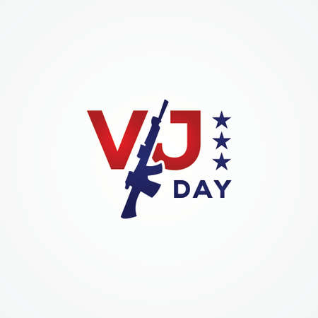 Happy VJ Day Vector Design Illustrationのイラスト素材