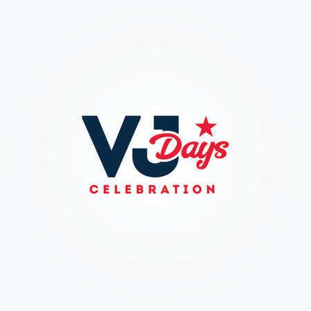 Happy VJ Day Vector Design Illustrationのイラスト素材