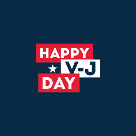 Happy VJ Day Vector Design Illustrationのイラスト素材
