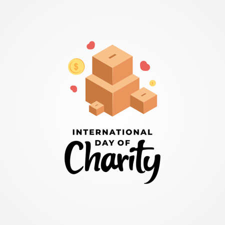 World Charity Day Vector Design Illustrationのイラスト素材