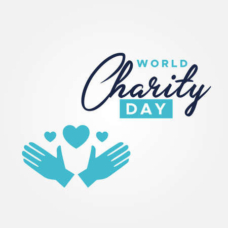 World Charity Day Vector Design Illustrationのイラスト素材