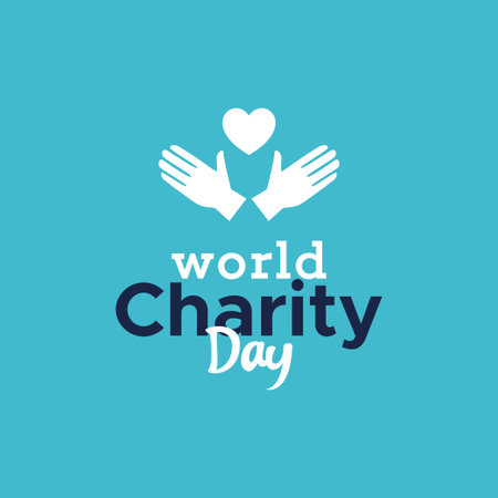 World Charity Day Vector Design Illustrationのイラスト素材