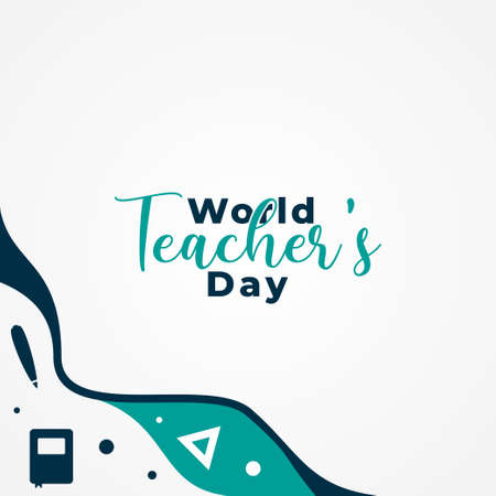 World Teacher Day Vector Design Illustrationのイラスト素材