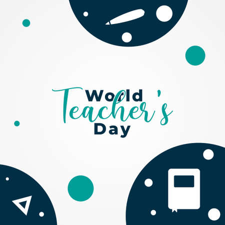 World Teacher Day Vector Design Illustrationのイラスト素材