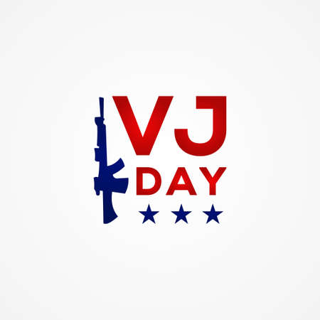 Happy VJ Day Vector Design Illustrationのイラスト素材