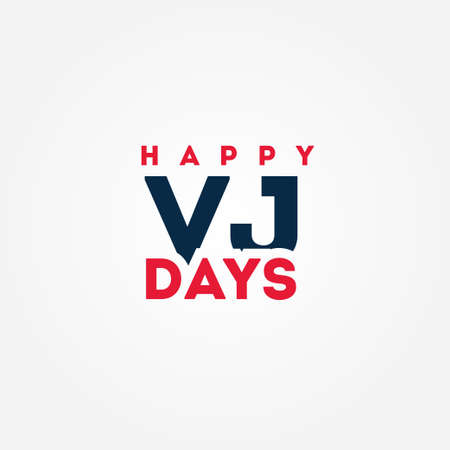 Happy VJ Day Vector Design Illustrationのイラスト素材