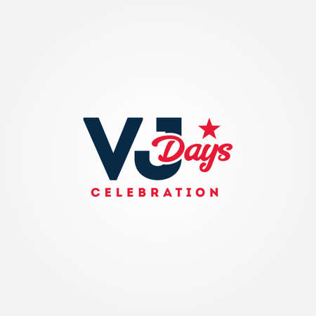 Happy VJ Day Vector Design Illustrationのイラスト素材
