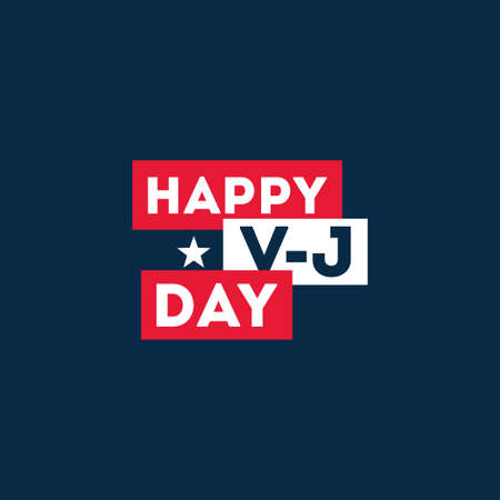 Happy VJ Day Vector Design Illustrationのイラスト素材