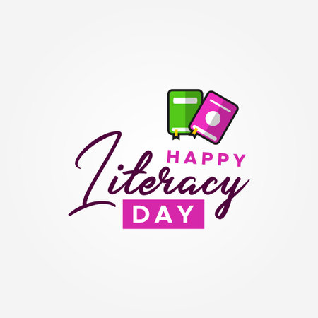 International Literacy Day Vector Design Illustrationのイラスト素材