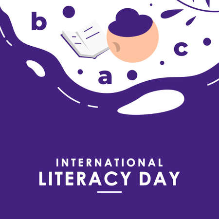 International Literacy Day Vector Design Illustrationのイラスト素材