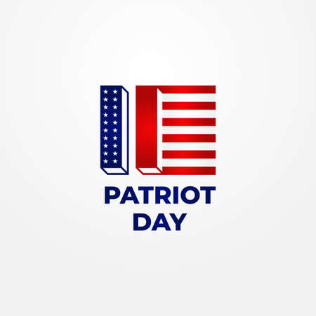 Happy Patriot Day Vector Design Illustrationのイラスト素材
