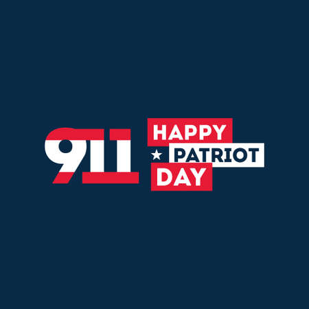 Happy Patriot Day Vector Design Illustrationのイラスト素材