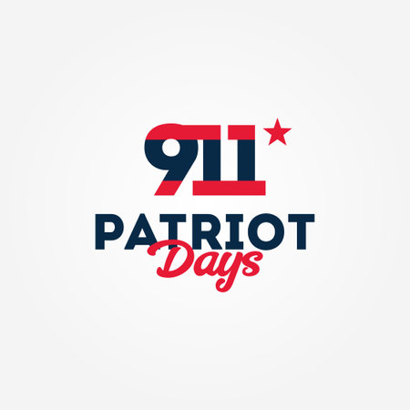 Happy Patriot Day Vector Design Illustrationのイラスト素材