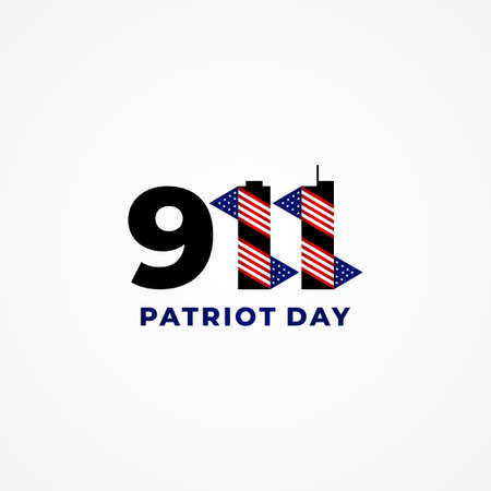 Happy Patriot Day Vector Design Illustrationのイラスト素材