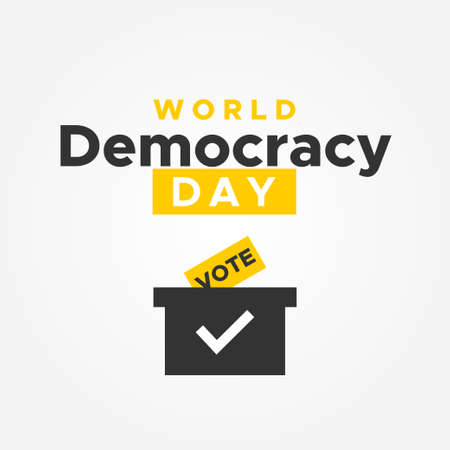 World Democracy Day Vector Design Illustrationのイラスト素材