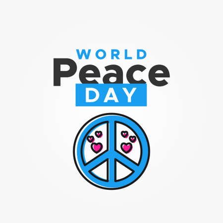 International Peace Day Vector Design Illustrationのイラスト素材