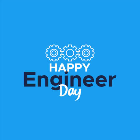 Happy Engineer Day Vector Design Illustrationのイラスト素材
