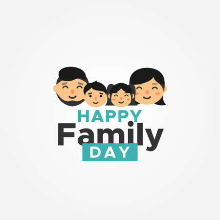 National Family Day Vector Design Illustrationのイラスト素材
