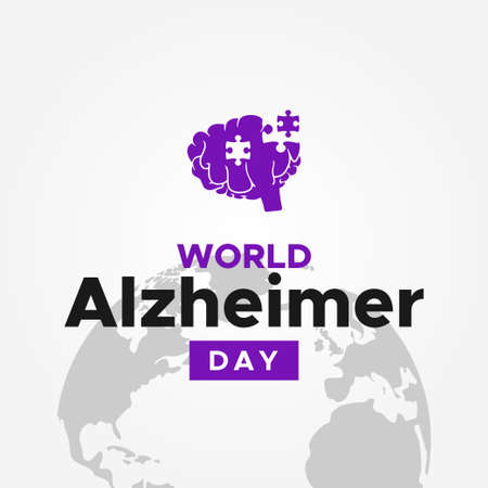 World Alzheimer Day Vector Design Illustrationのイラスト素材