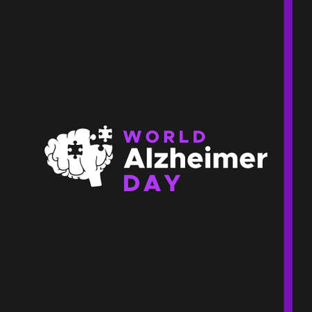 World Alzheimer Day Vector Design Illustrationのイラスト素材
