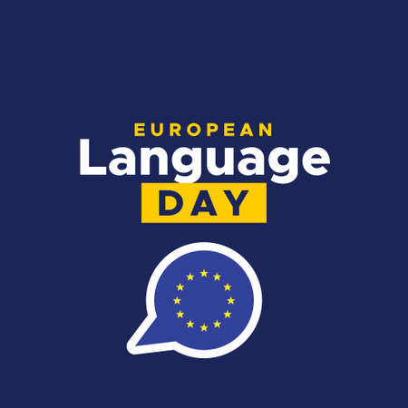 European Day Of Language Vector Design Illustrationのイラスト素材