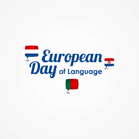 European Day Of Language Vector Design Illustrationのイラスト素材