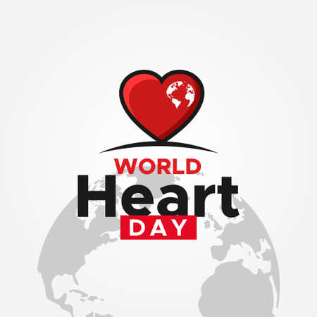 World Heart Day Vector Design Illustrationのイラスト素材
