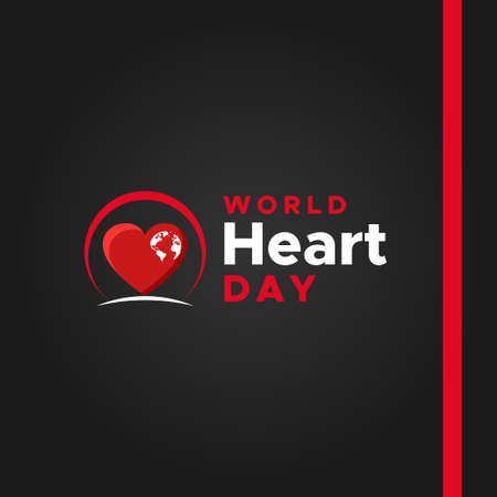 World Heart Day Vector Design Illustrationのイラスト素材