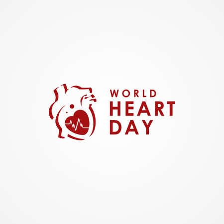 World Heart Day Vector Design Illustrationのイラスト素材