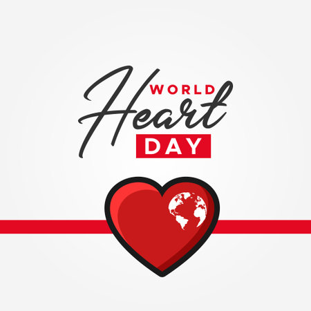 World Heart Day Vector Design Illustrationのイラスト素材