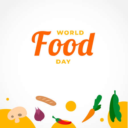 World Food Day Vector Design Illustrationのイラスト素材