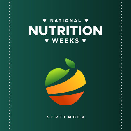 National Nutrition Week Design Illustrationのイラスト素材