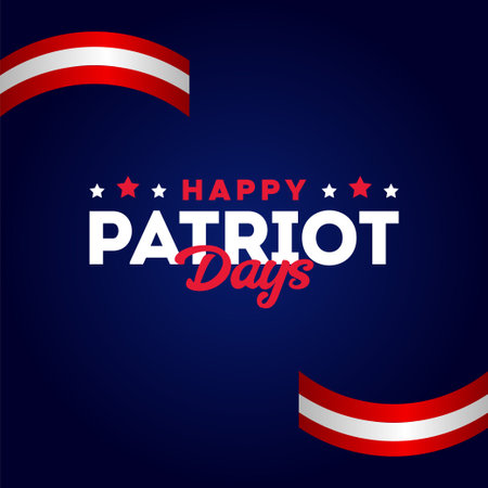 Happy Patriot Day Design Illustrationのイラスト素材