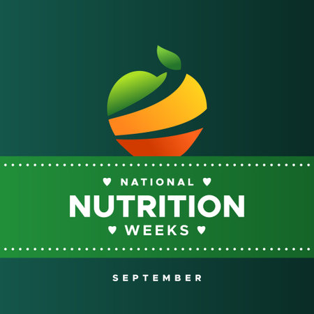 National Nutrition Week Design Illustrationのイラスト素材