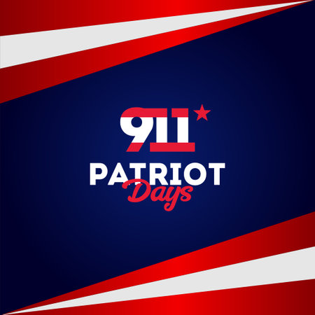 Happy Patriot Day Design Illustrationのイラスト素材