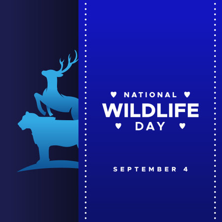 National Wildlife Day Design Illustrationのイラスト素材