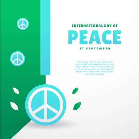 International Day Of Peace Design Illustrationのイラスト素材