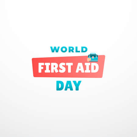 World First Aid Day Design Illustrationのイラスト素材