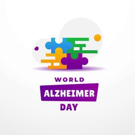 World Alzheimer Day Design Illustrationのイラスト素材