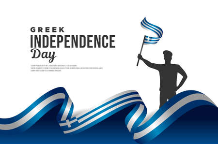 Greek Independence Day Vector Banner Designのイラスト素材