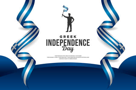 Greek Independence Day Vector Banner Designのイラスト素材