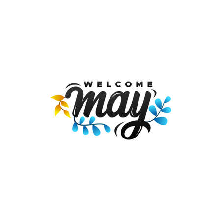 Hello May Vector Design Templateのイラスト素材