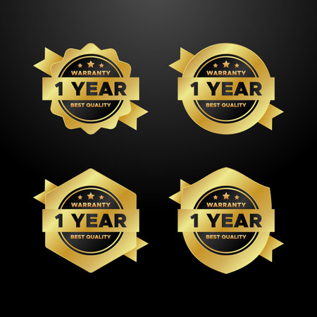 Warranty Badge Design Premiumのイラスト素材