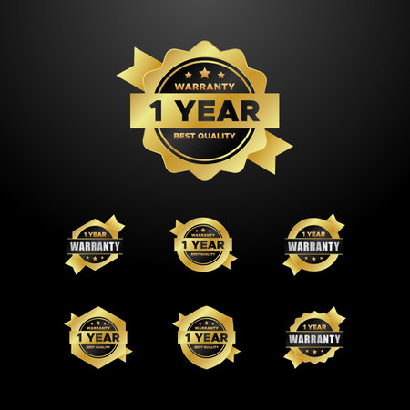 Warranty Badge Design Premiumのイラスト素材